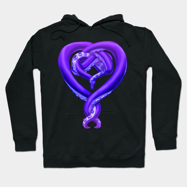 Tentacle Heart Hoodie by Kyandeisu